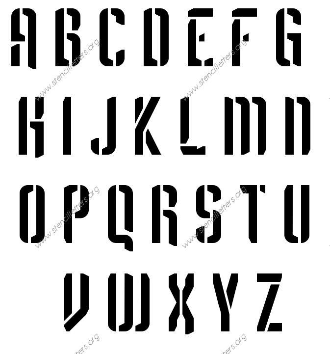 Sci-fi Futuristic personalized stencils letter stencils to order