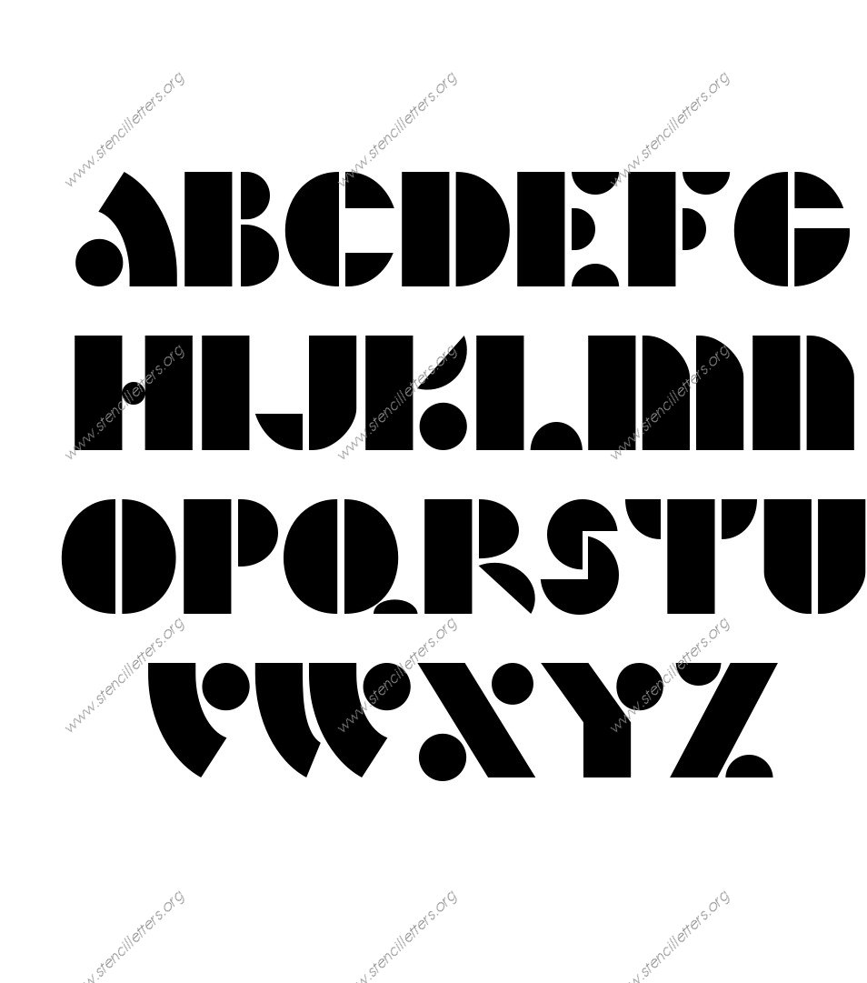 Art Deco Bold personalized stencils letter stencils to order