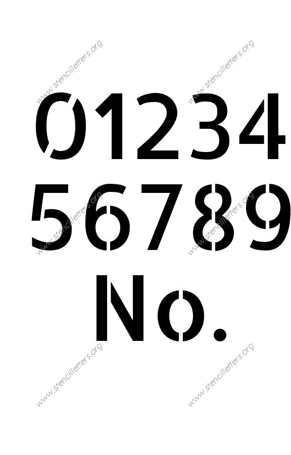 Sans-Serif Modern A to Z uppercase letter stencils