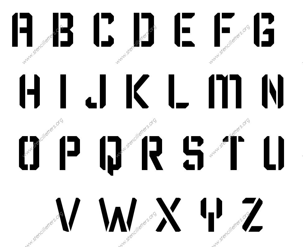 Techy Modern personalized stencils letter stencils to order
