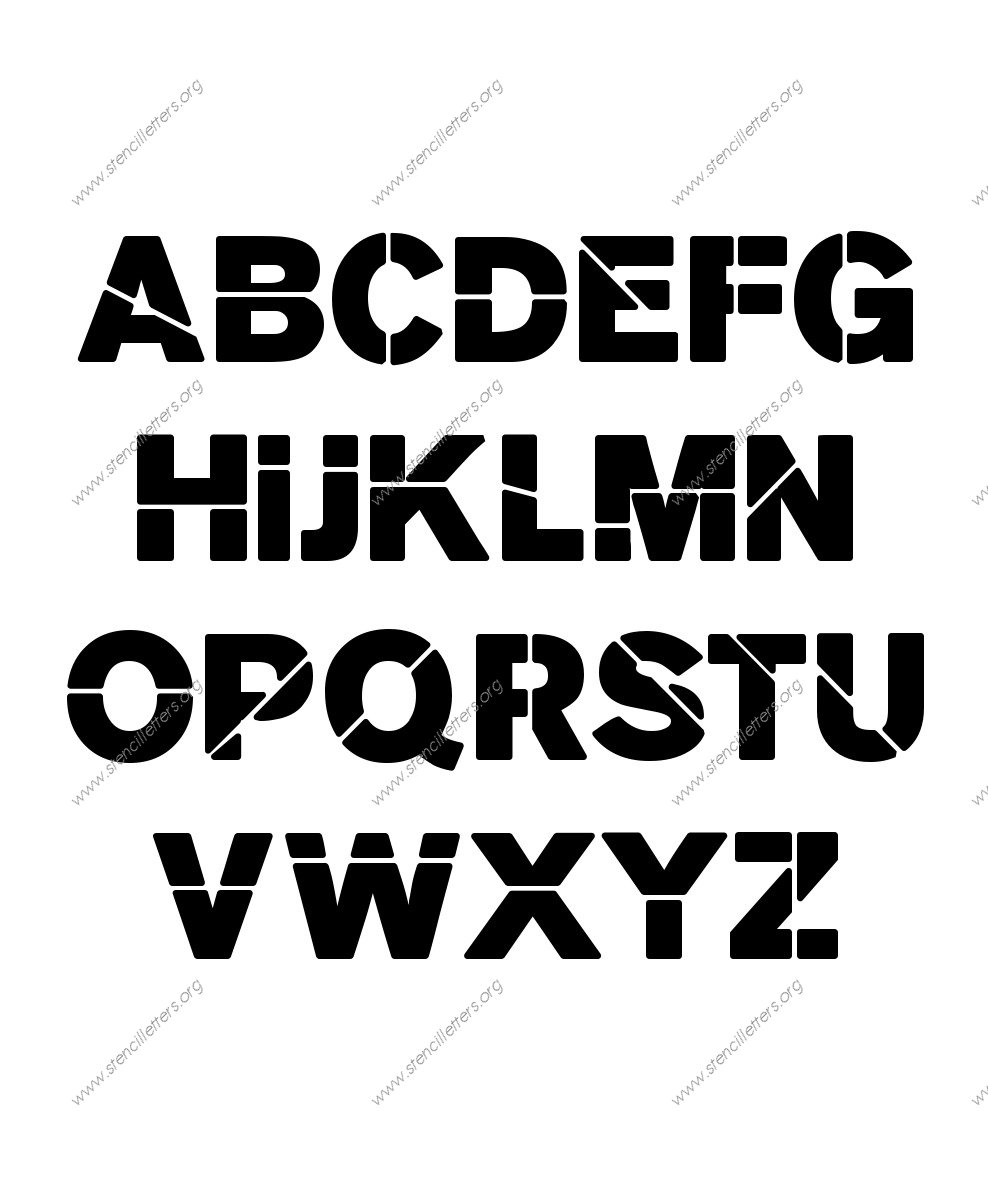 Heavy Bold Custom Made to Order Stencil