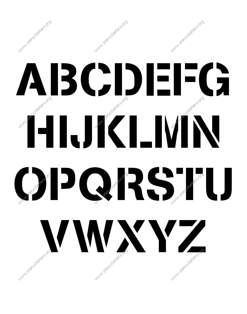 Army Modern personalized stencils letter stencils to order