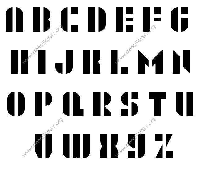 Rounded Decorative Custom Made to Order Stencil