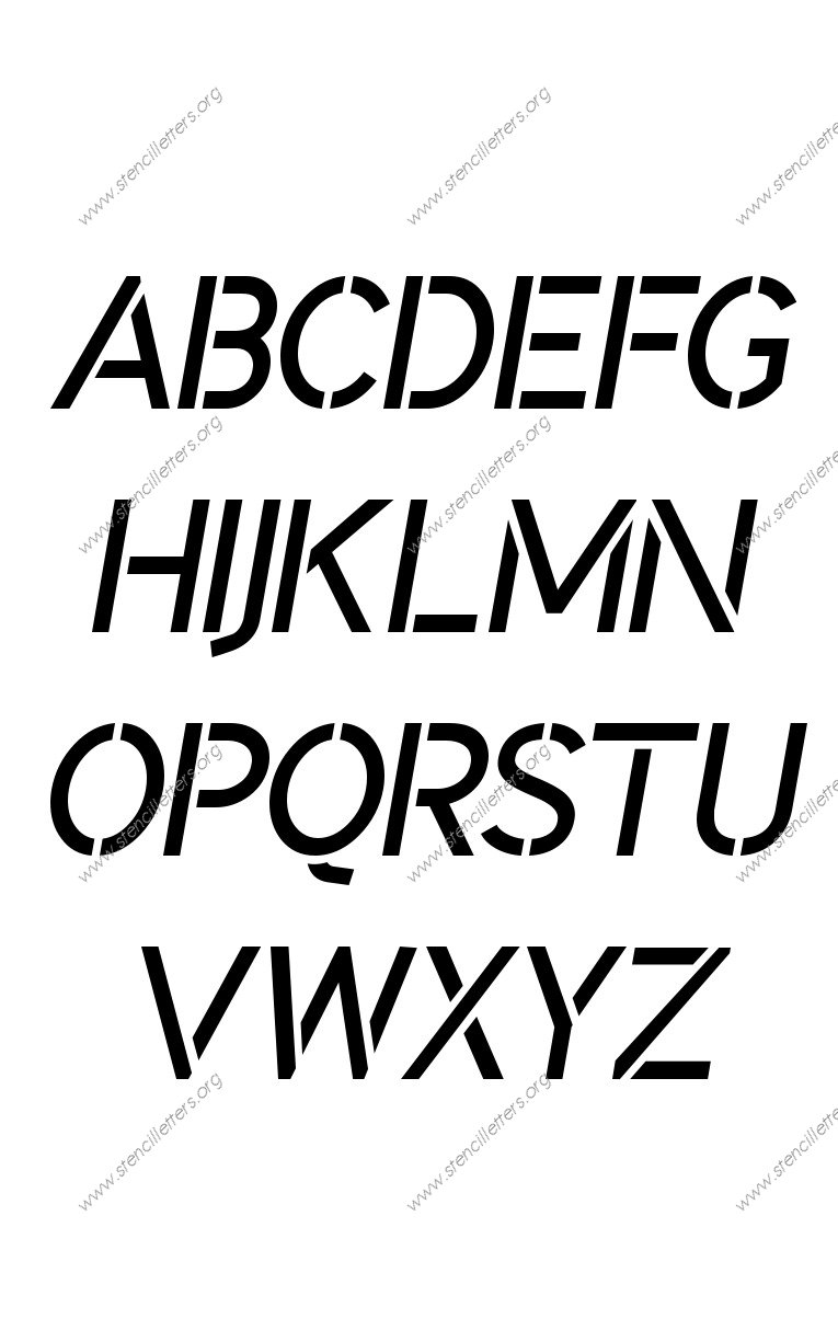 Plain Modern Custom Made to Order Stencil