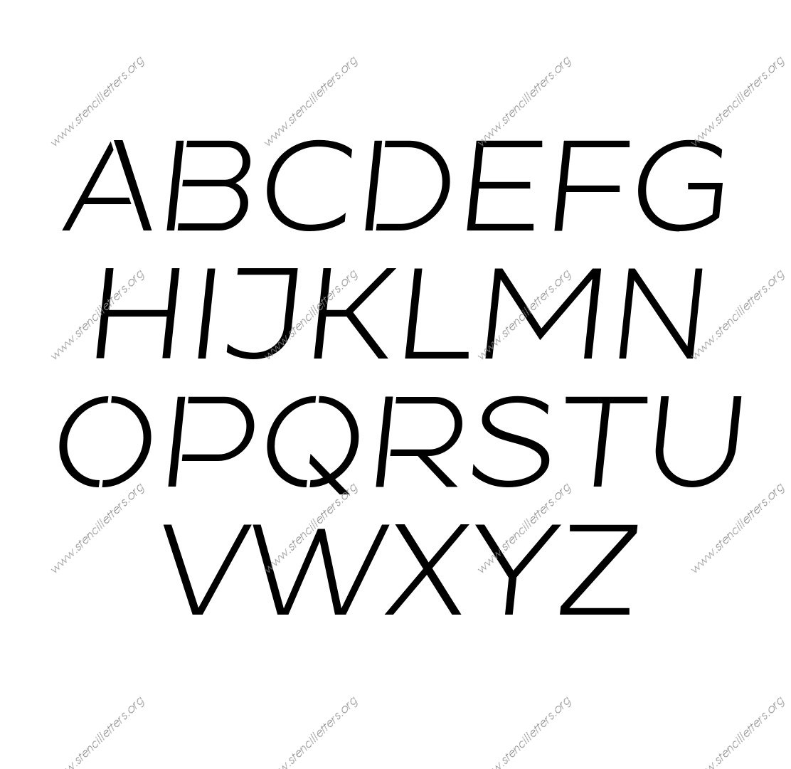 Banner Italic Custom Made to Order Stencil