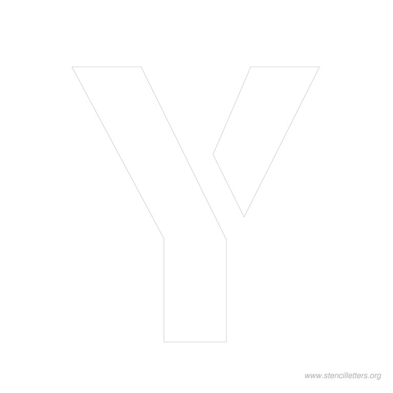 11 inch stencil letter y