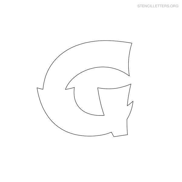 Stencil Letter Japanese G Stencil Letter Japanese G