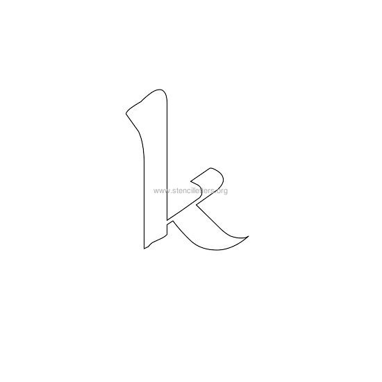 celtic stencil letter k celtic stencil letter k