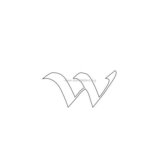 celtic stencil letter w celtic stencil letter w
