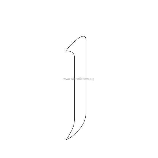 celtic stencil letter j