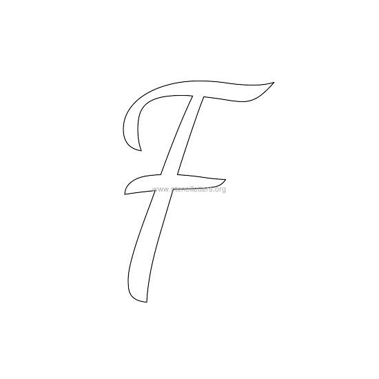 uppercase wedding stencil letter f uppercase wedding stencil letter f