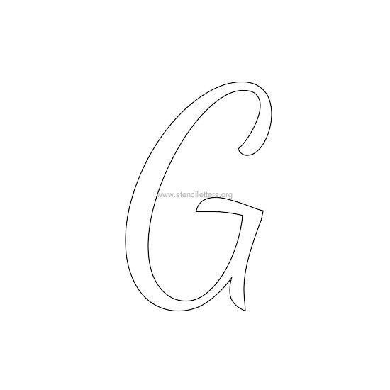 uppercase wedding stencil letter g uppercase wedding stencil letter g