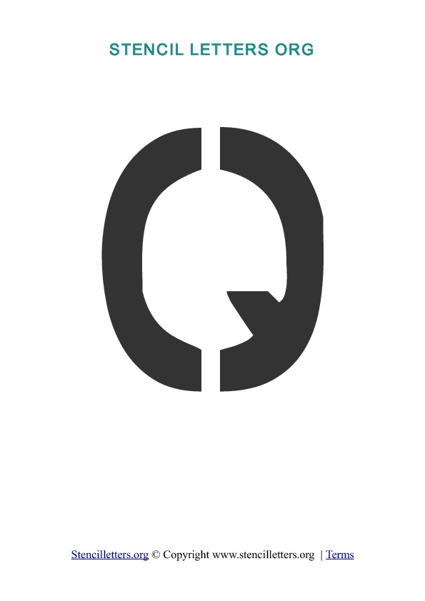 PDF Stencil Template Q PDF Stencil Template Q