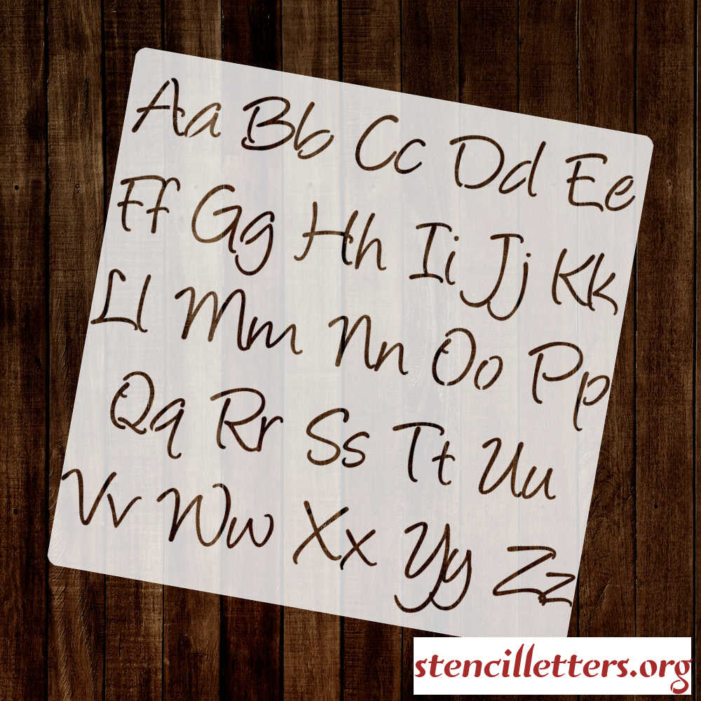WRITTEN in CURSIVE
